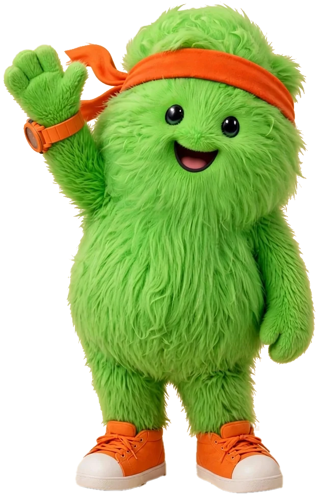 Paffy waving hello