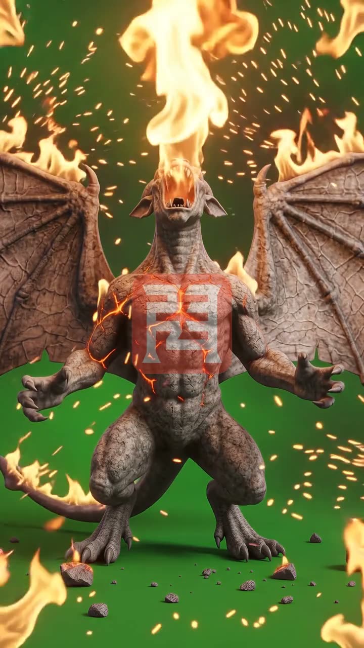 Gargoyle Awakening — watermarked preview